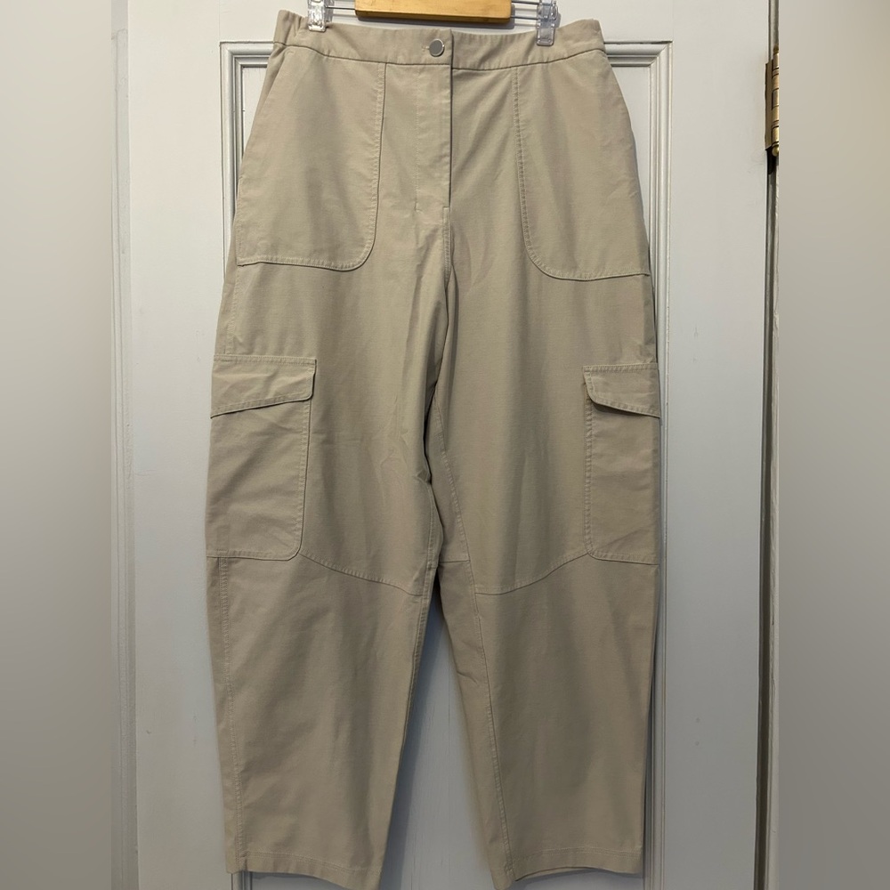 Lululemon Utilitech Twill Mid-Rise Barrel-Leg Pant Tan Cargo Pants 31